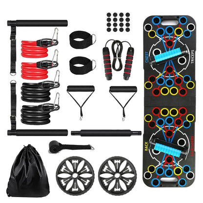 Multifunctional Push Up Board Home Strength Training Equipment with 15 Fitness Accessories