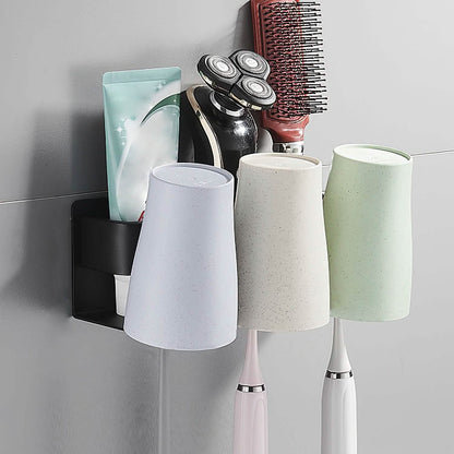Multifunctional Toothbrush Holder Rack Organizer