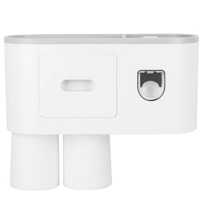 Multifunctional Wall Mount Toothbrush Holder Rack Organizer