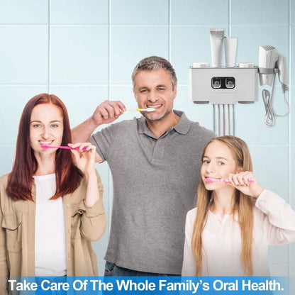 Multifunctional Wall Mount Toothbrush Organizer