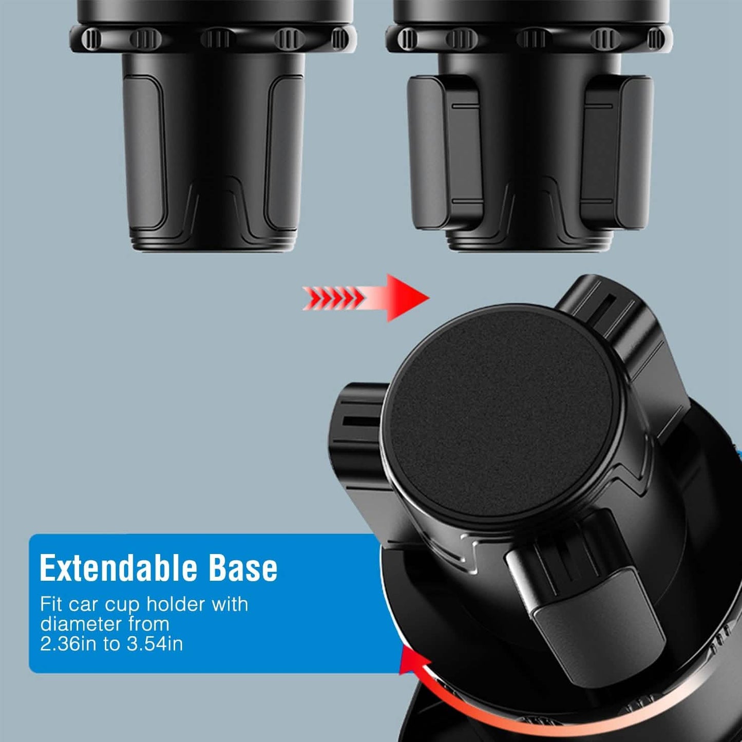 Multifunctional Water Cup Mount Stand with Detachable Tray