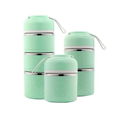 Multilayer Cute Thermal Lunch Box Stainless Steel Food Container