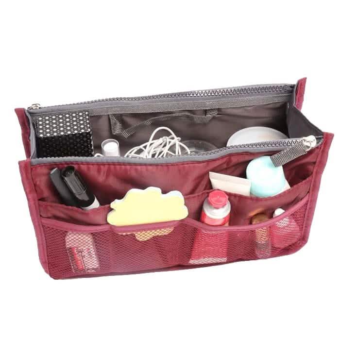 Multiple Pockets Cosmetic/Purse Organizer Bag