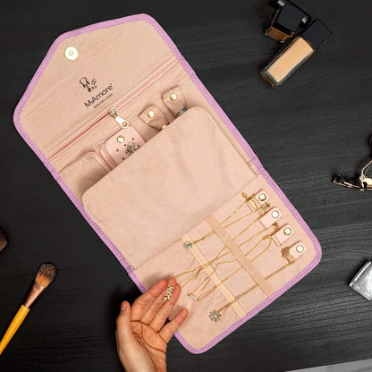 MyAmore' Jewelry Roll Travel Case
