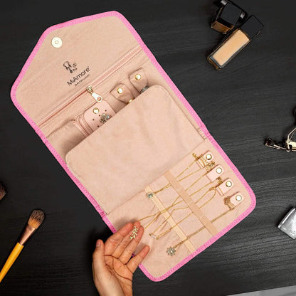 MyAmore' Jewelry Roll Travel Case