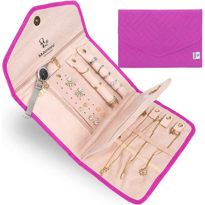 MyAmore' Jewelry Roll Travel Case
