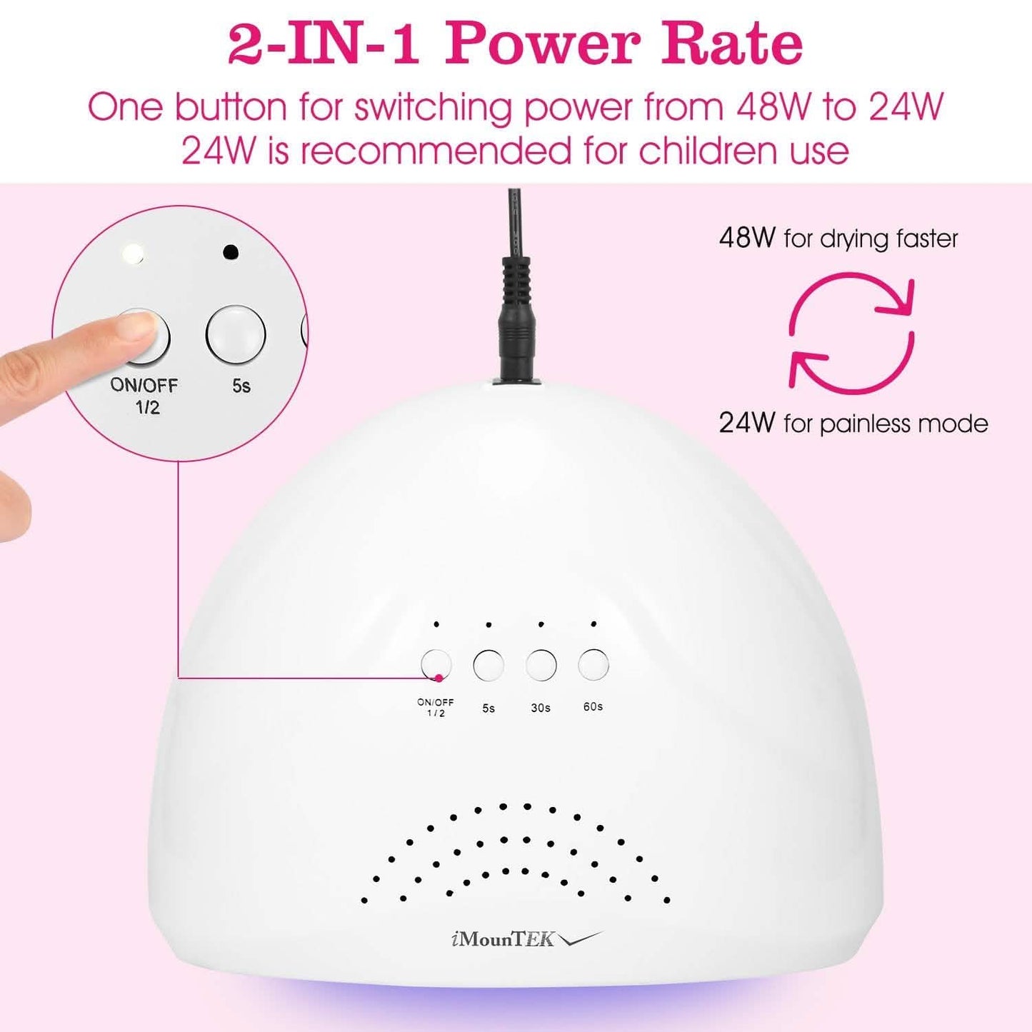 Nail Dryer 48W/24W UV LED Lamp