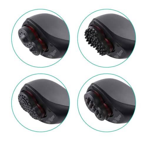 Naipo Handheld Massager with Heat & 4 Attachments