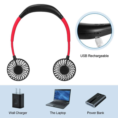 Neck Hanging Fan Hand Free Portable