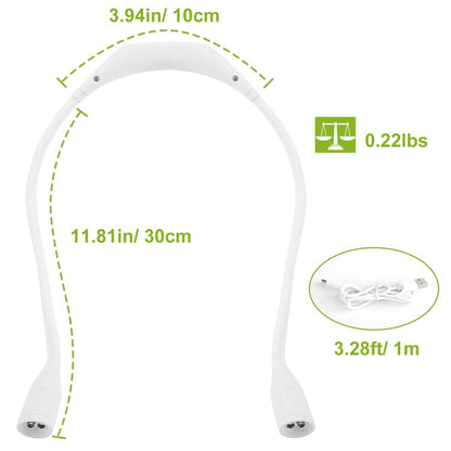 Neck Reading Light Rechargeable Book Bed Lamp