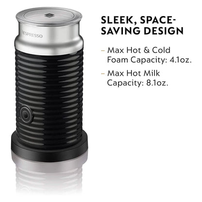 Nespresso Aeroccino3 Milk Frother, One Size, Black