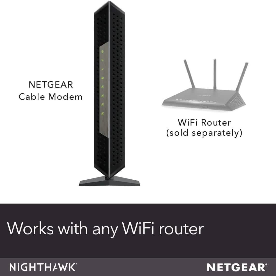 NETGEAR Nighthawk Cable Modem CM1200 - Compatible with all Cable Providers  (Refurbished)