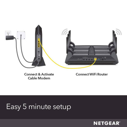 NETGEAR Nighthawk Cable Modem CM1200 - Compatible with all Cable Providers  (Refurbished)