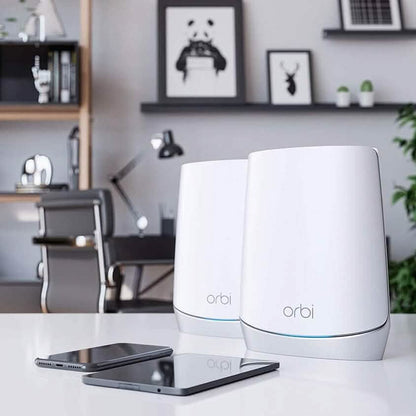 NETGEAR Orbi Whole Home Tri-band Mesh WiFi 6 System (RBK752) (Refurbished)