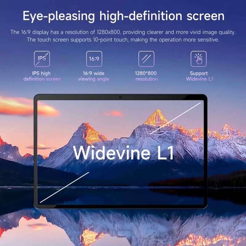 Android 14 Tablet 10.1" 12GB RAM 128GB ROM with Keyword and Mouse