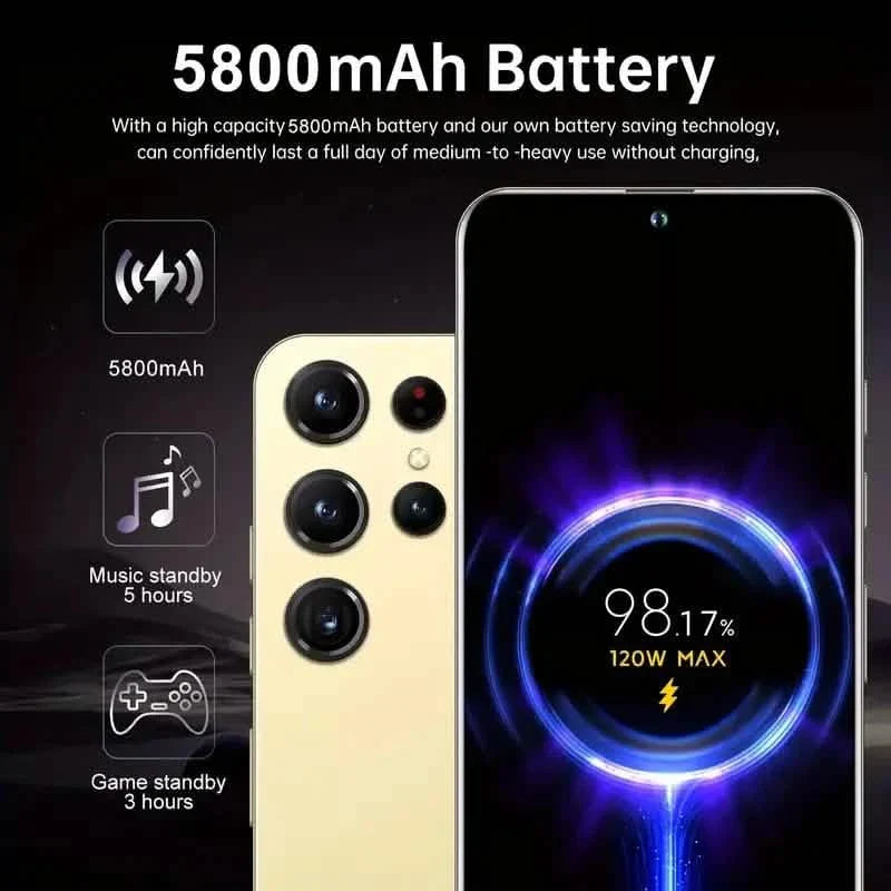 Android 13 5G Smartphone, 6.8-inch, Dual SIM, 4GB + 128GB, 48MP+108MP HD Camera