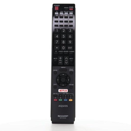 Sharp GB172WJSA Aquos TV Remote Control | Netflix | IR - RRMCGB172WJSA
