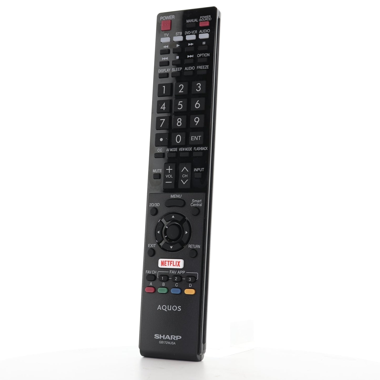 Sharp GB172WJSA Aquos TV Remote Control | Netflix | IR - RRMCGB172WJSA