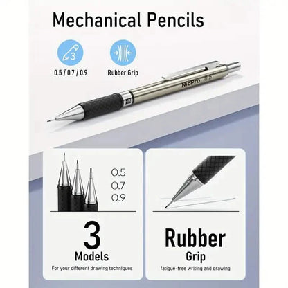 Nicpro Art Mechanical Pencil Set for Writing, Sketching, Drawing With Lead Refills Case