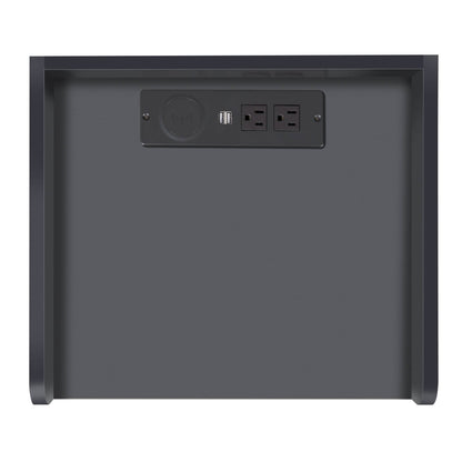 Nightstand with Charging Station and LED Lights