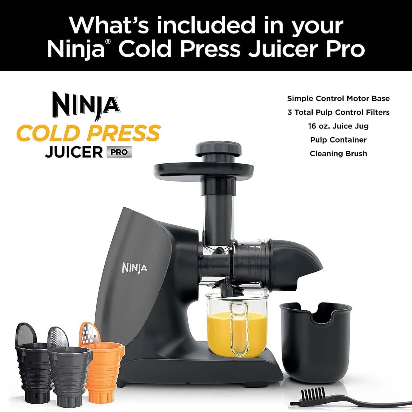 Ninja JC101 Cold Press Pro Juicer 1st Generation Graphite (Refurbished)