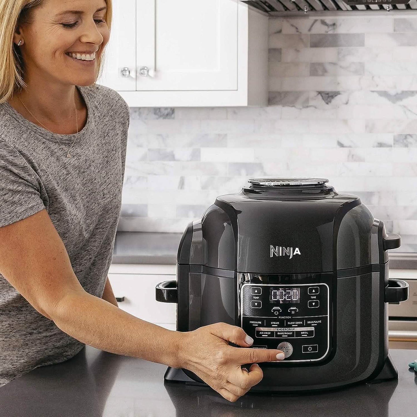 Ninja Pressure Cookers & Canners, 6.5 qt, Black (Refurbished)