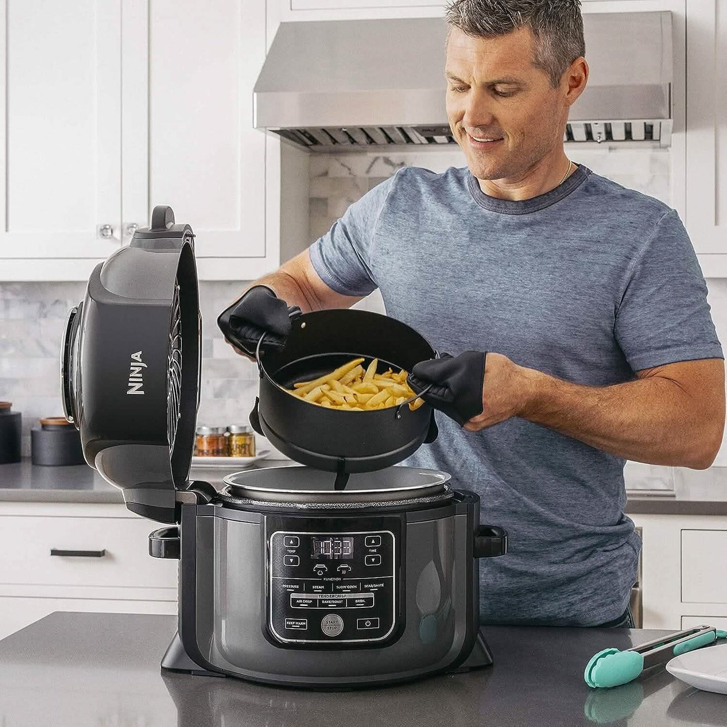 Ninja Pressure Cookers & Canners, 6.5 qt, Black (Refurbished)