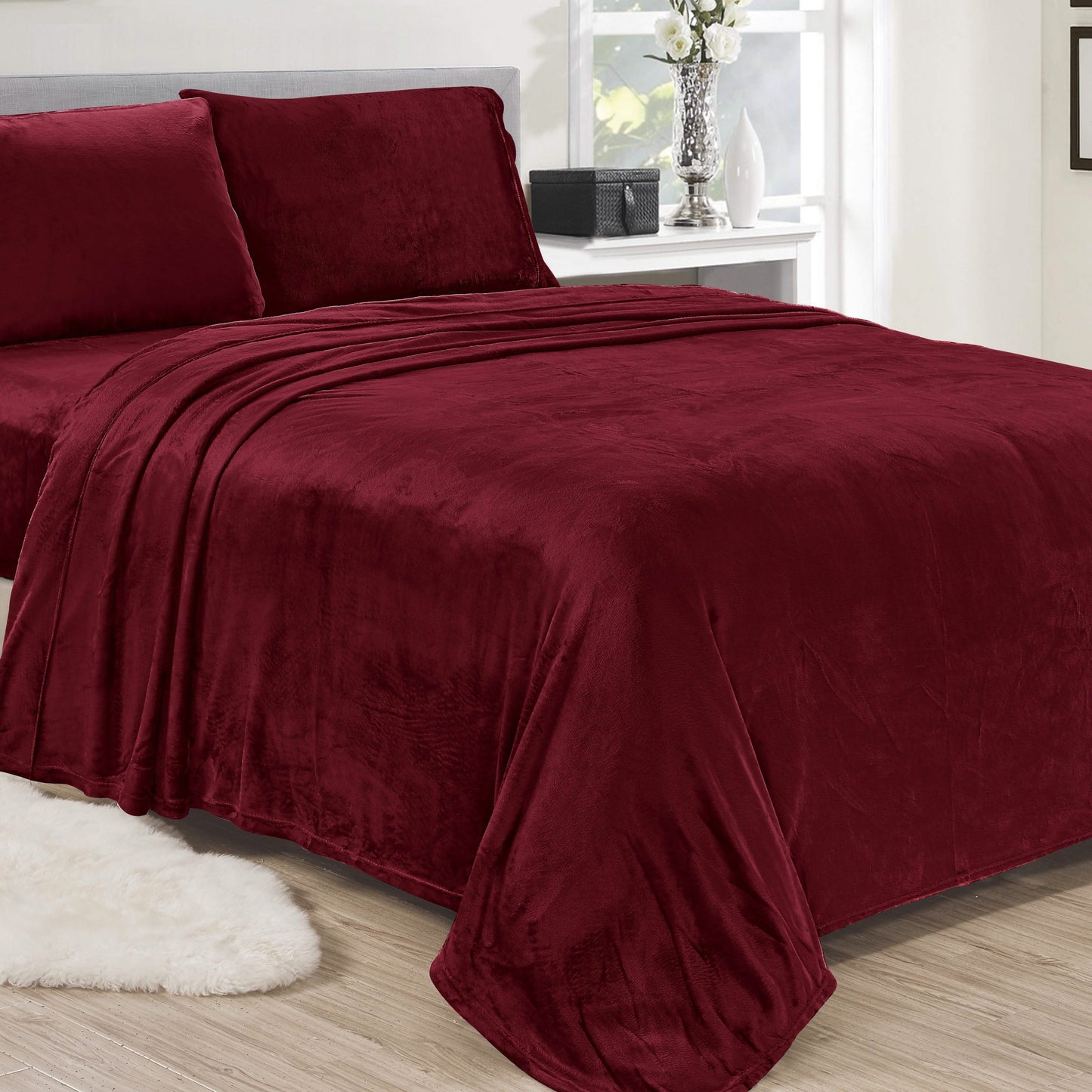 Noble House Lavana Microplush Sheet Set