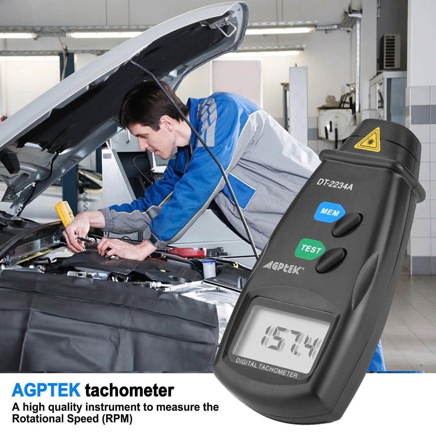 Non Contact Digital Tachometer 20713A