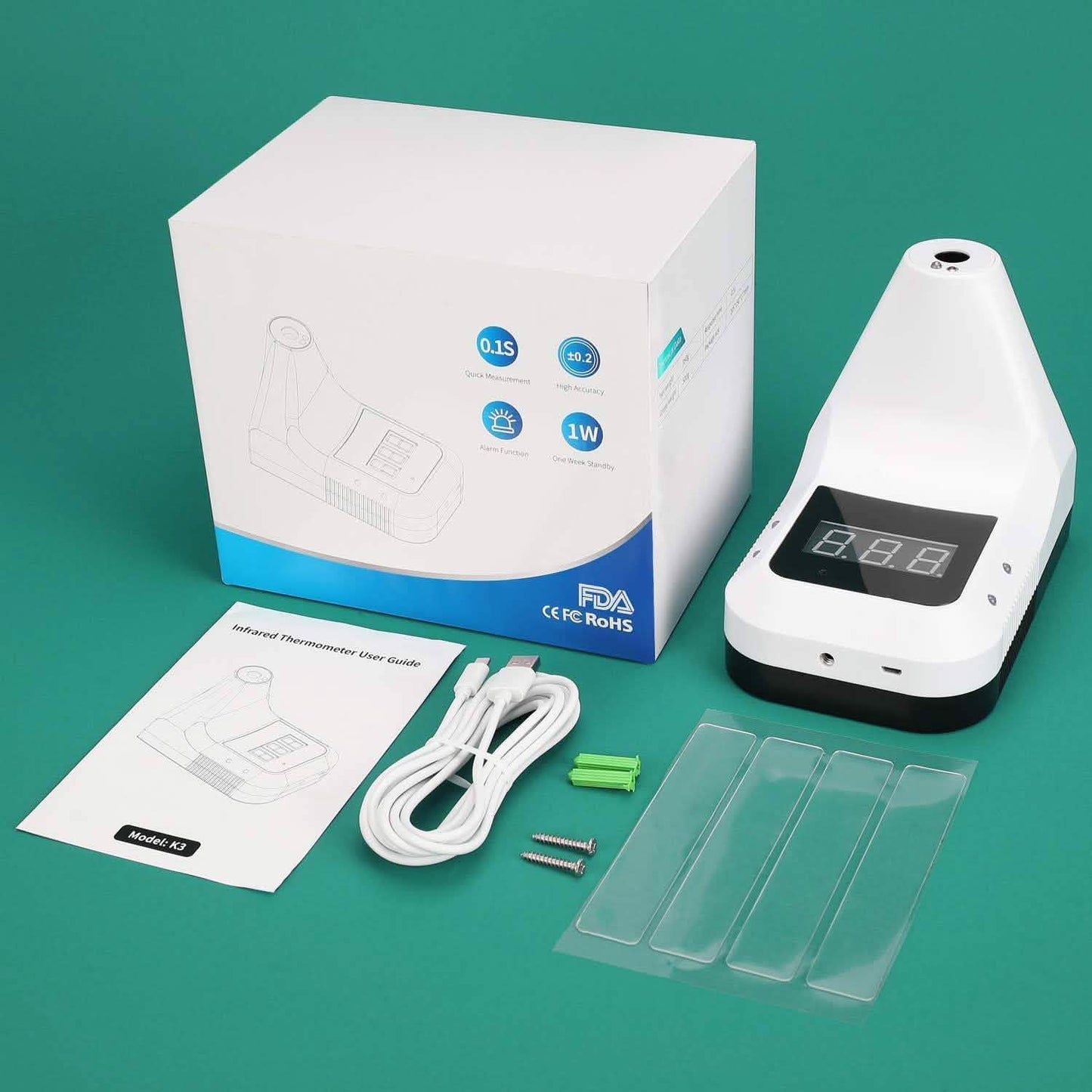 Non-Contact Wall-Mounted Infrared Thermometer K3