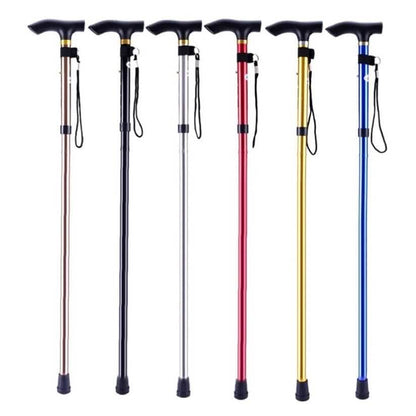 Portable Aluminum Folding Walking Travel Stick Cane