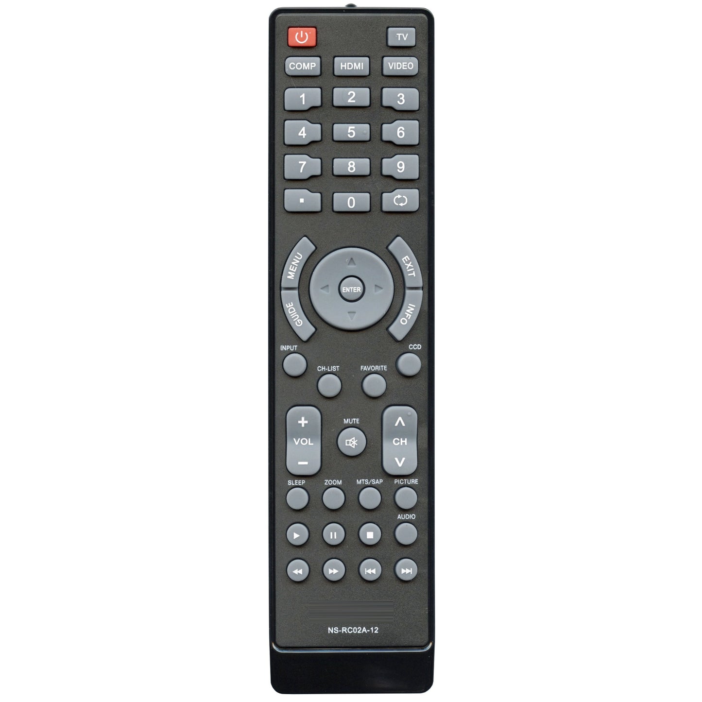 Dynex EN31203B IR TV Remote Control - 1100017