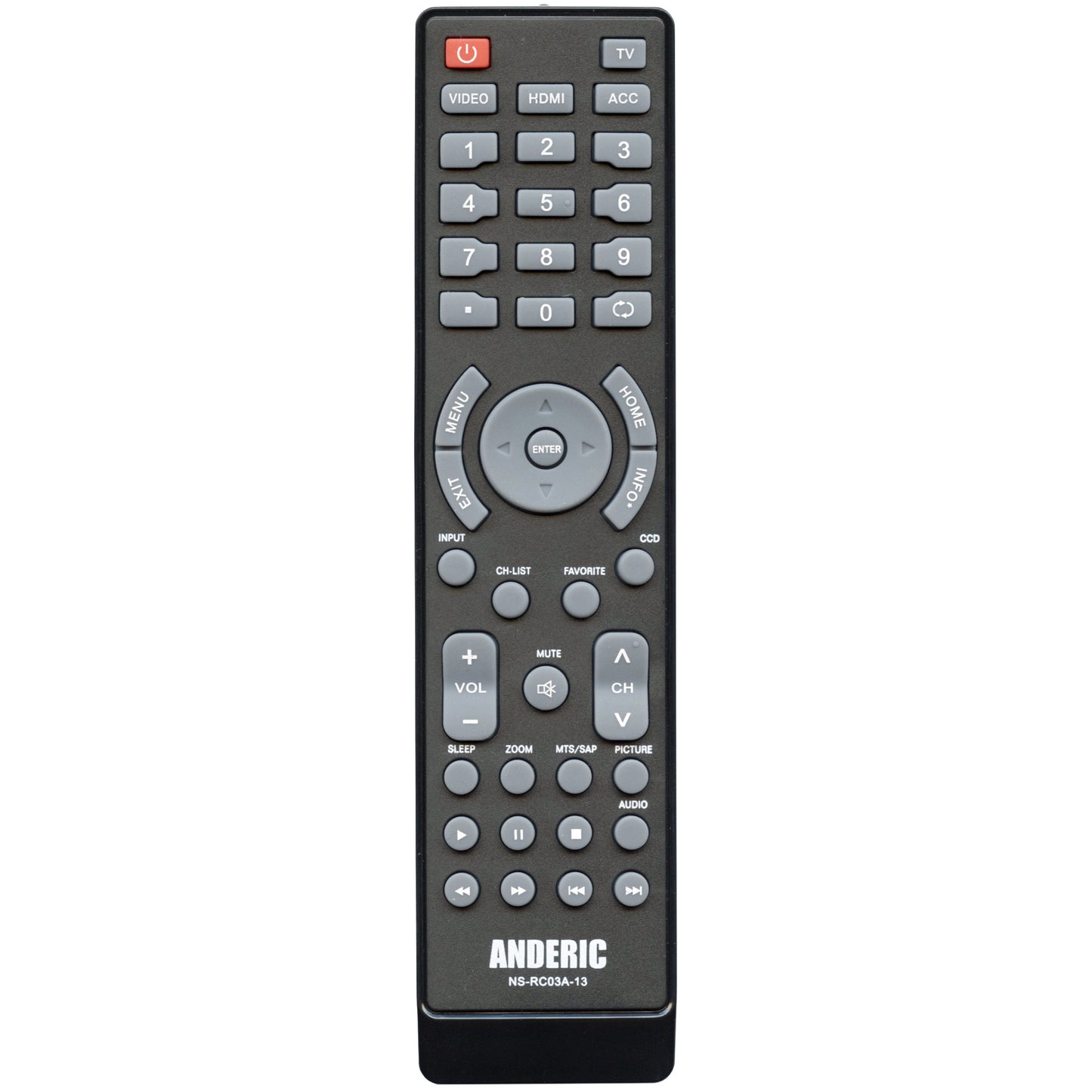Insignia NSRC4NA14 TV Remote Control - NS-RC4NA-14