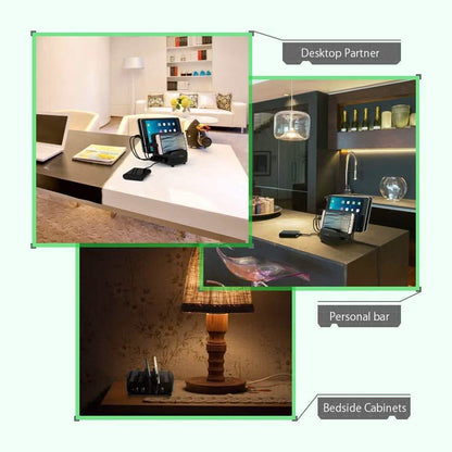NTONPOWER Smartphone Charging Station 5 USB Ports Dock & Organizer