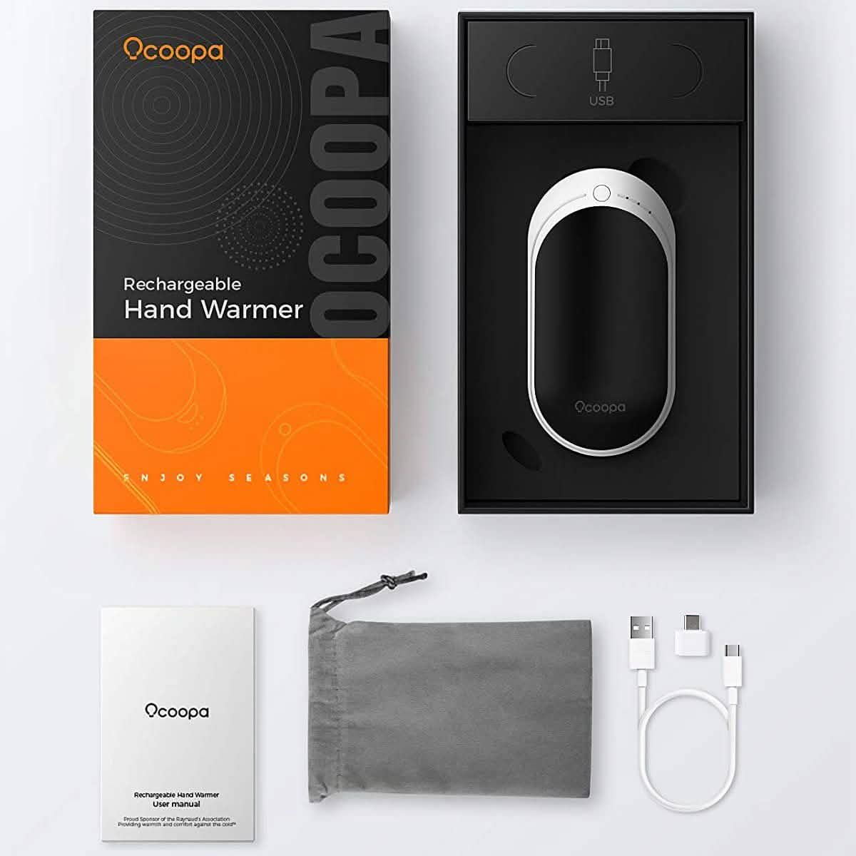 OCOOPA 5200 mAh Electric Portable Pocket Hand Warmer/Power Bank