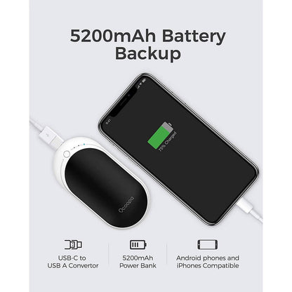 OCOOPA 5200 mAh Electric Portable Pocket Hand Warmer/Power Bank