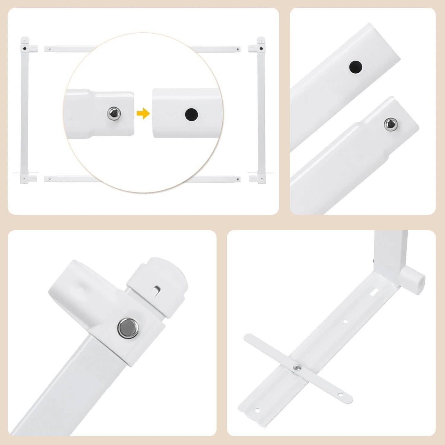 Odoland 70in Foldable Baby Toddler Safety Bed Rail Anti Falling Guard