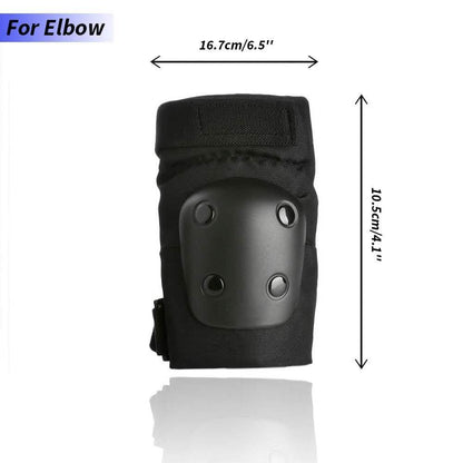Odoland Knee and Elbow Waist Pads for Cycling, Skating, Mini Biking Riding Adjustable Size