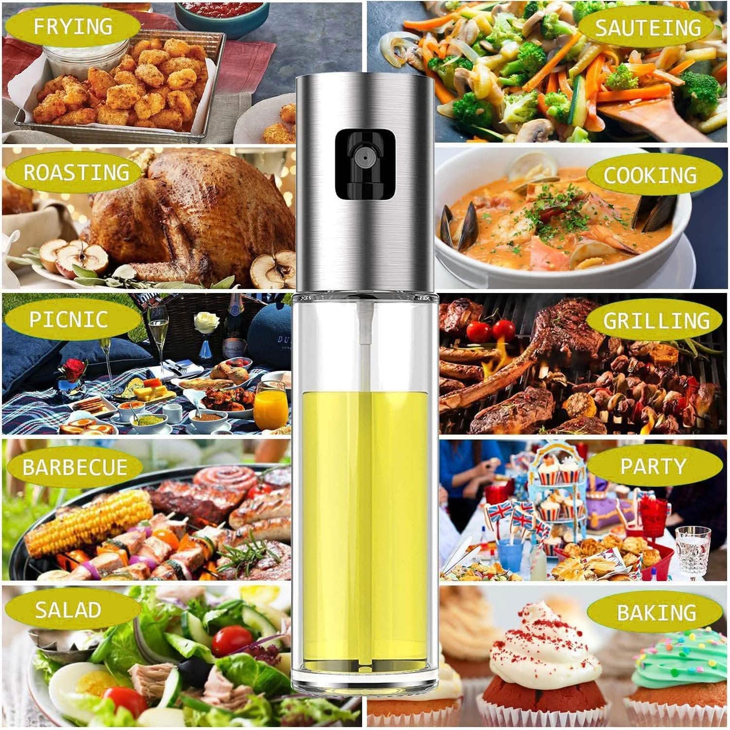 Oil Sprayer for Salad BBQ, Kitchen Baking Roasting