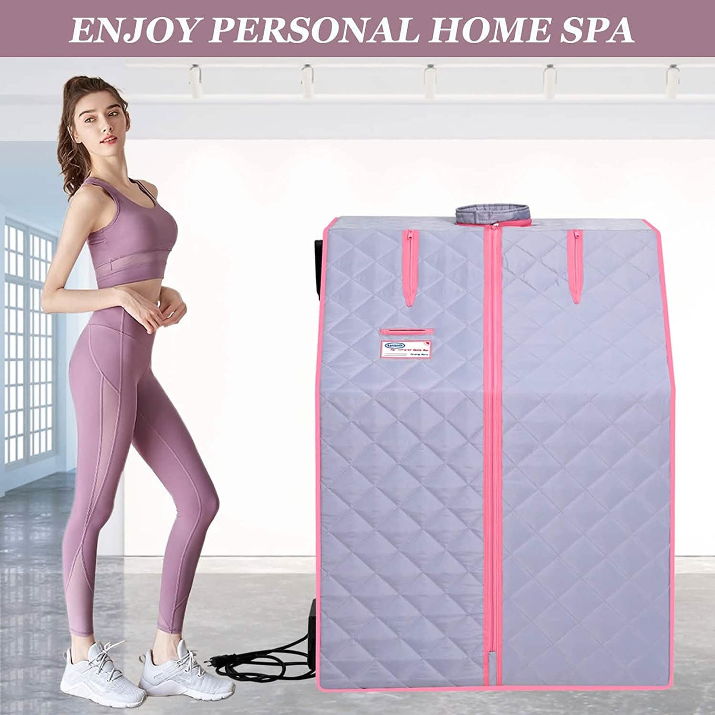 One Person Portable Full Body Sauna Tent SPA Set for Home