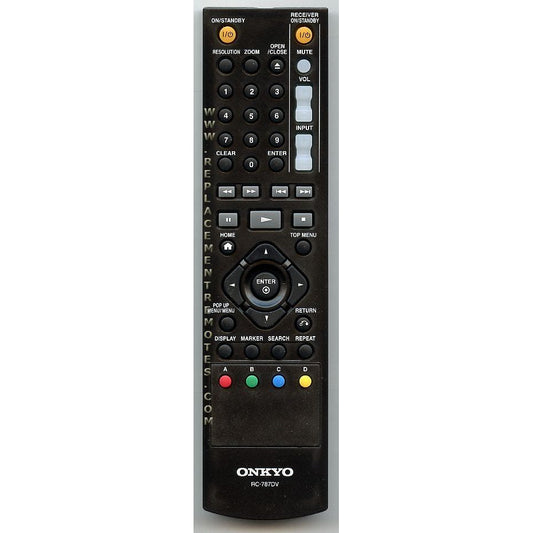 Onkyo RC787DV DVD Remote Control | RC-787DV