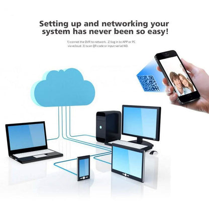 Outdoor AHD Home Security 4 Camera and DVR System