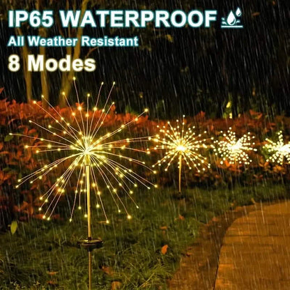 Outdoor Solar Garden Lights with 8 Lighting Modes