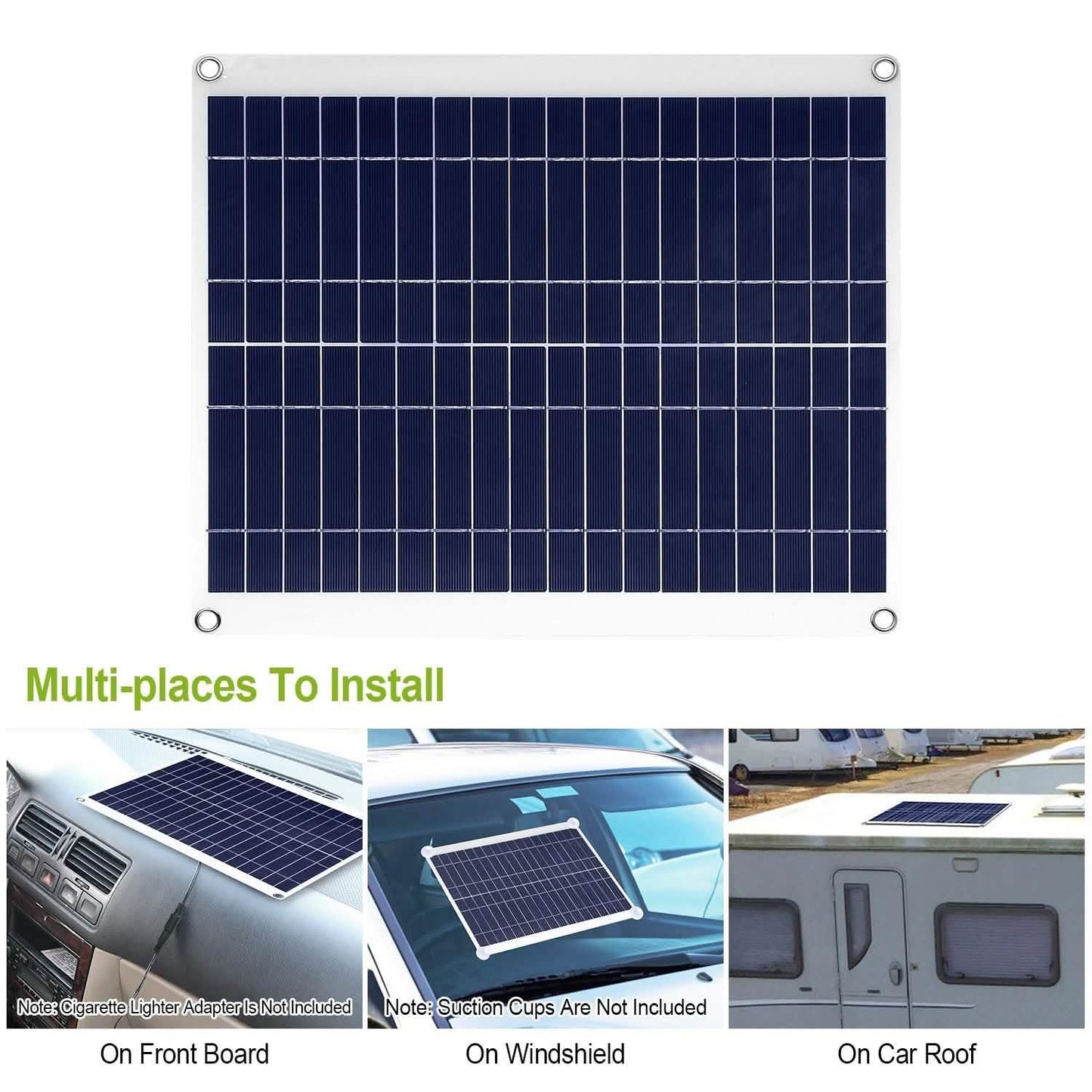 Outdoor Solar Panel 12V 25W Car Battery Charger