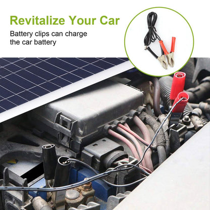 Outdoor Solar Panel 12V 25W Car Battery Charger
