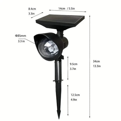 Outdoor Solar Rotating Color Projection Lamp