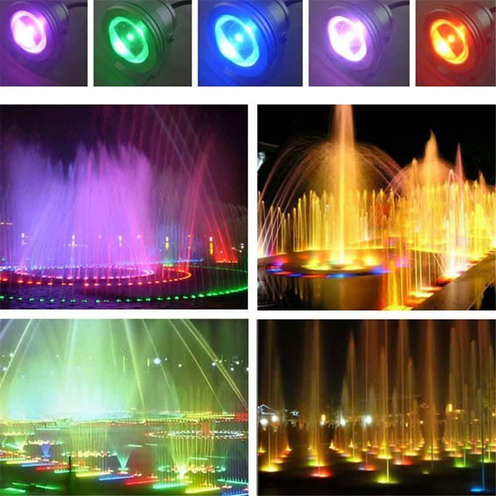 Outdoor Submersible Lights Remote-Controlled RGB 12 V LED Beads