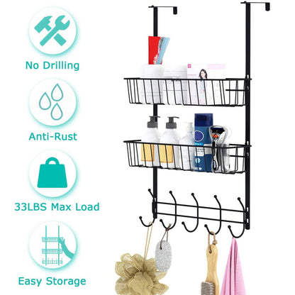 Over The Door Hooks Organizer