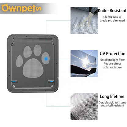 OWNPETS Pet Dog Magnetic Flap Screen Door