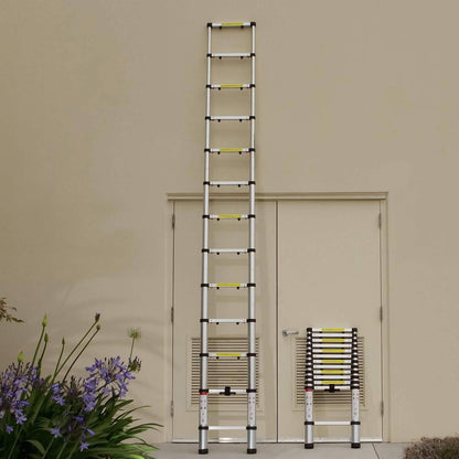 OxGord Aluminum Telescopic Extension Ladder 12.5ft. Telescope